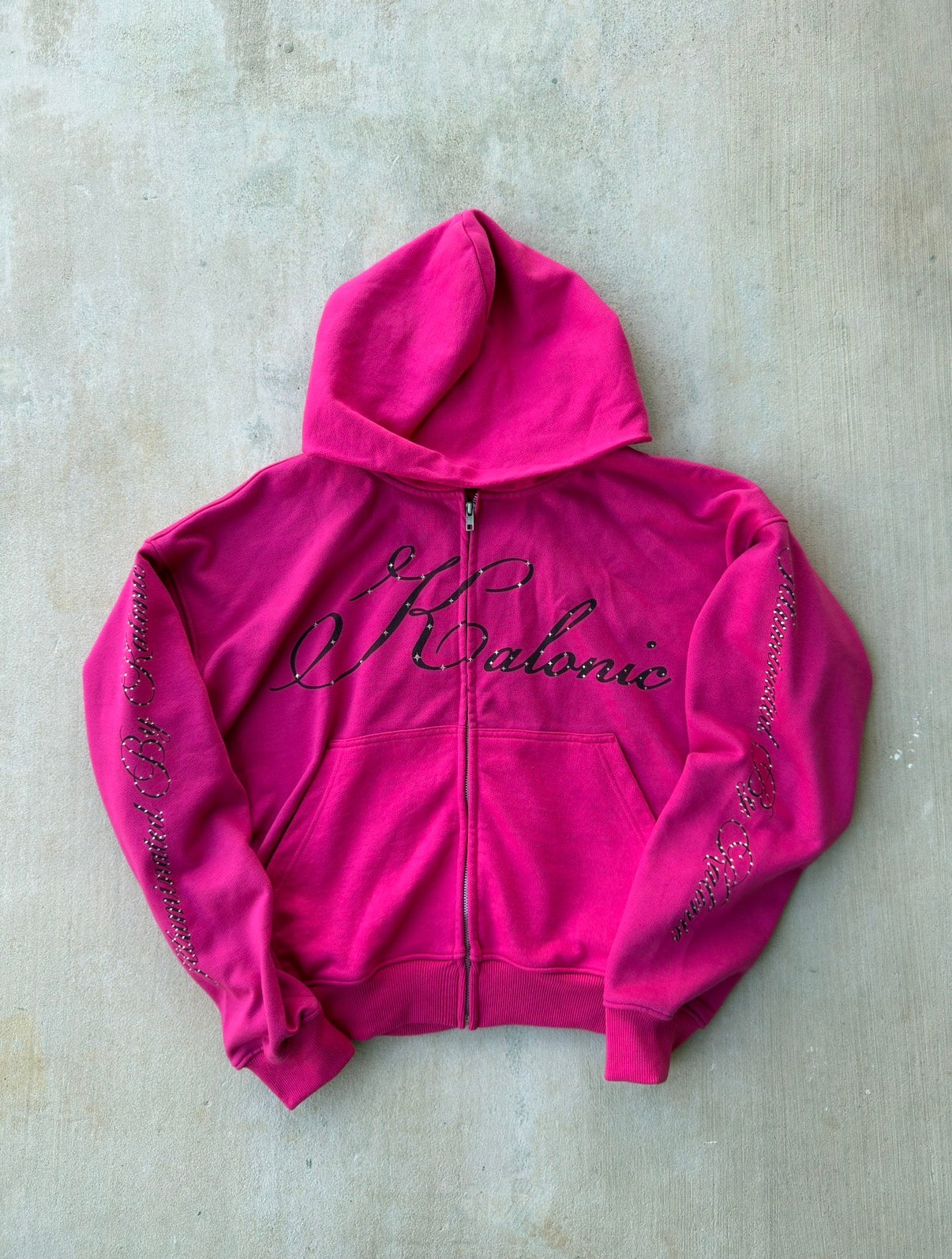ILLUMINATED BY KALONIC PINK ZIP UP