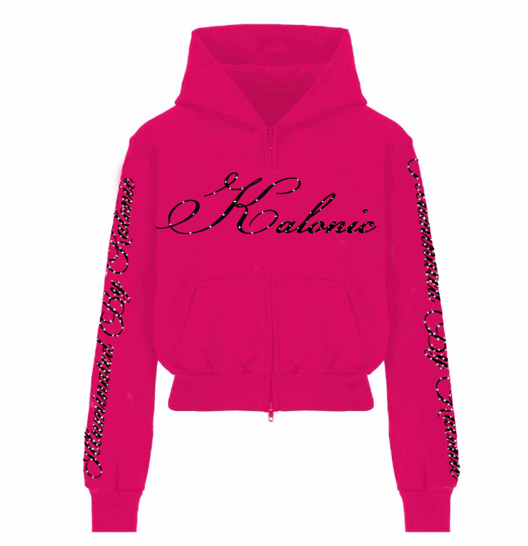 ILLUMINATED BY KALONIC PINK ZIP UP